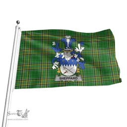 Irish Sheppard Coat of Arms Family Crest Ireland Flag Irish National Tartan Irish County Flag