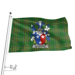 Irish Studdert Coat of Arms Family Crest Ireland Flag Irish National Tartan Irish County Flag