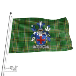 Irish Pendleton Coat of Arms Family Crest Ireland Flag Irish National Tartan Irish County Flag