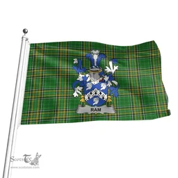Irish Ram Coat of Arms Family Crest Ireland Flag Irish National Tartan Irish County Flag