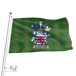 Irish Stratford Coat of Arms Family Crest Ireland Flag Irish National Tartan Irish County Flag
