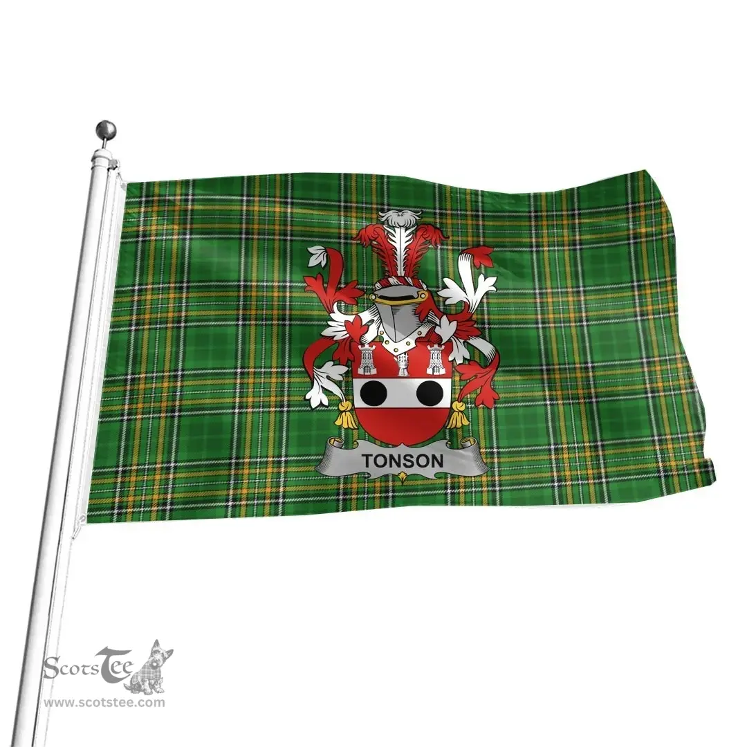 Irish Tonson Coat of Arms Family Crest Ireland Flag Irish National Tartan Irish County Flag