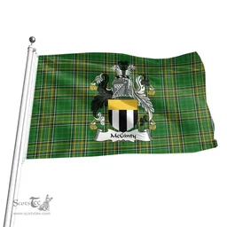 Irish McGinty Coat of Arms Family Crest Ireland Flag Irish National Tartan Irish County Flag