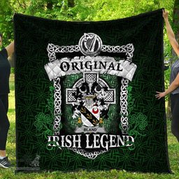 Irish Bland Coat of Arms Family Crest Ireland Quilt Original Irish Legend Quilt