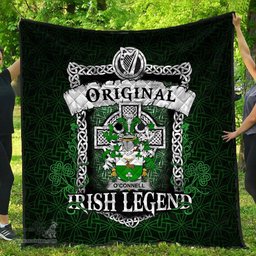 Irish Connellan or O'Connellan Coat of Arms Family Crest Ireland Quilt Original Irish Legend Quilt