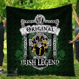 Irish Gillman Coat of Arms Family Crest Ireland Quilt Original Irish Legend Quilt
