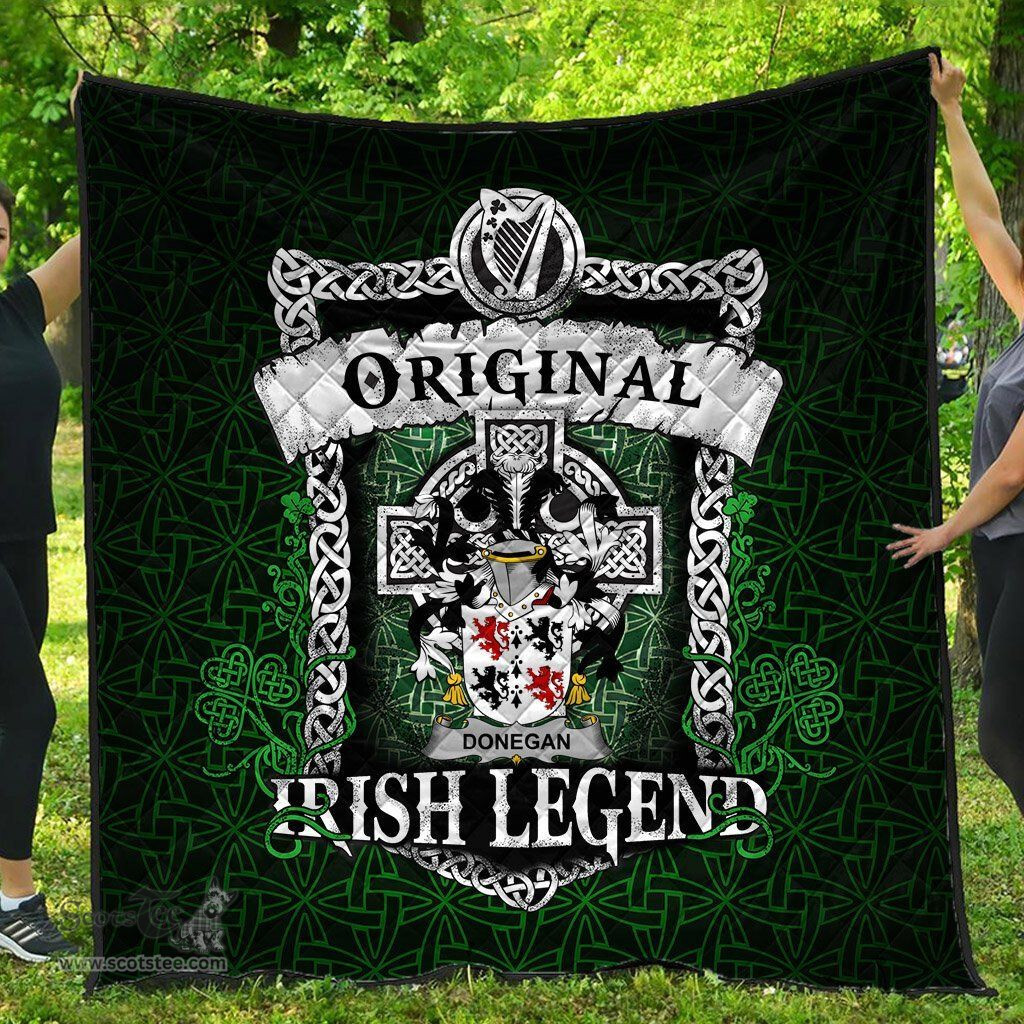 Irish Donegan or O'Donagan Coat of Arms Family Crest Ireland Quilt Original Irish Legend Quilt