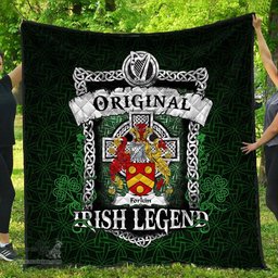 Irish Forkin Coat of Arms Family Crest Ireland Quilt Original Irish Legend Quilt