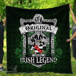 Irish Hadsor Coat of Arms Family Crest Ireland Quilt Original Irish Legend Quilt