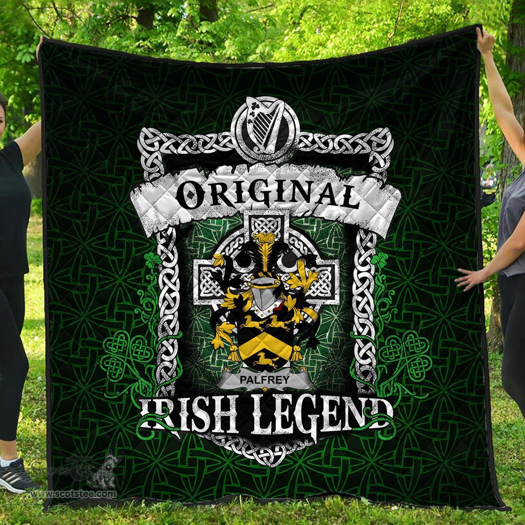 Irish Palfrey Coat of Arms Family Crest Ireland Quilt Original Irish Legend Quilt