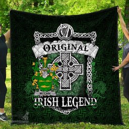 Irish McCain or O'Kane Coat of Arms Family Crest Ireland Quilt Original Irish Legend Quilt