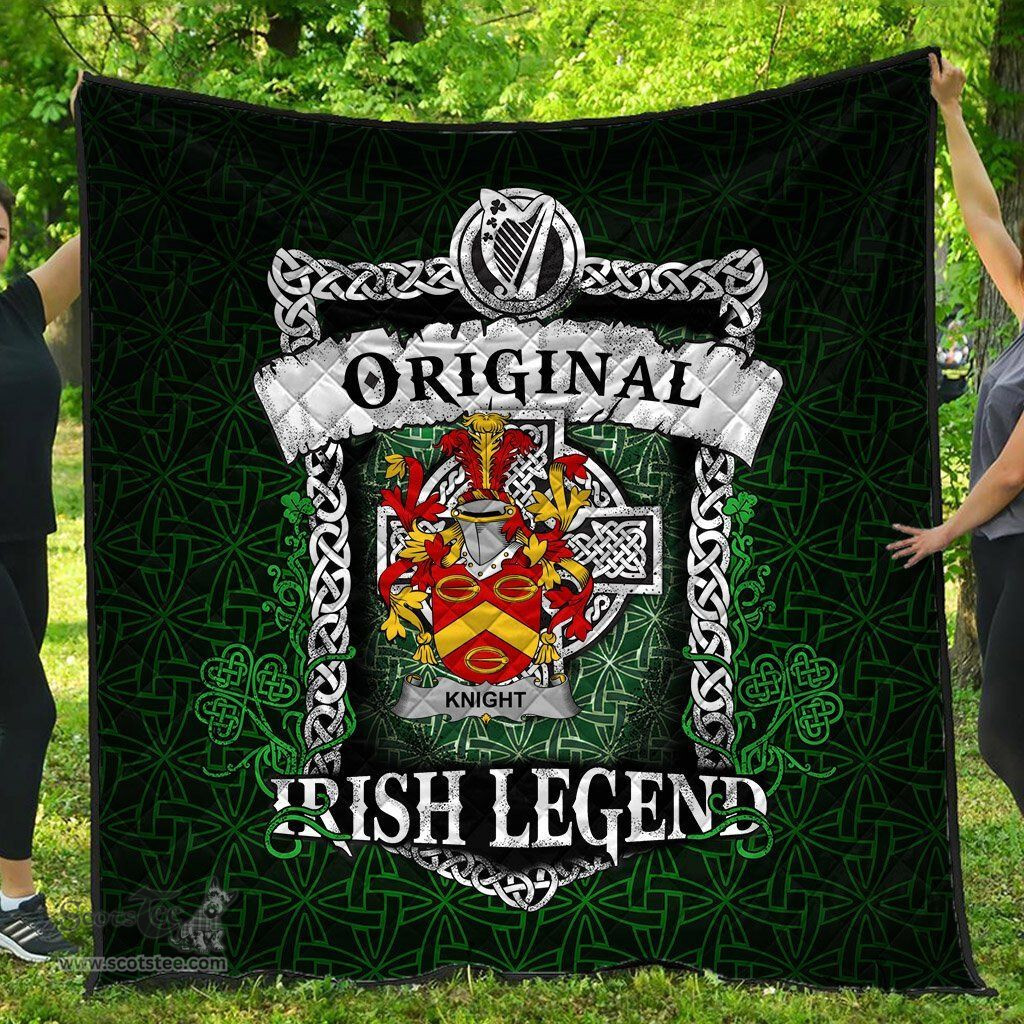 Irish Knight Coat of Arms Family Crest Ireland Quilt Original Irish Legend Quilt