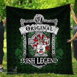 Irish Leary or O'Leary Coat of Arms Family Crest Ireland Quilt Original Irish Legend Quilt
