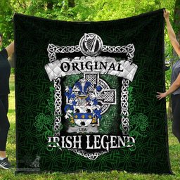 Irish Leahy or O'Lahy Coat of Arms Family Crest Ireland Quilt Original Irish Legend Quilt
