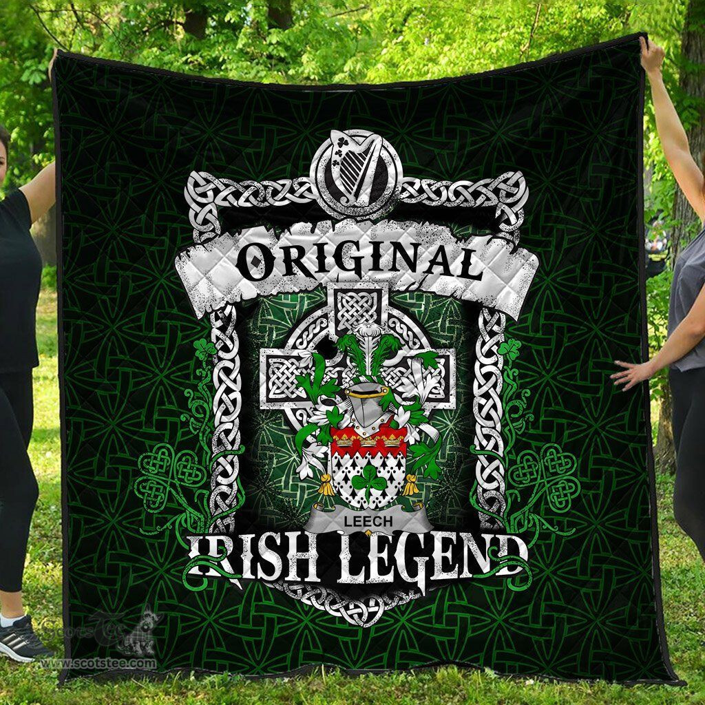 Irish Lee or O'Lee Coat of Arms Family Crest Ireland Quilt Original Irish Legend Quilt
