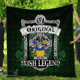Irish Walter Coat of Arms Family Crest Ireland Quilt Original Irish Legend Quilt