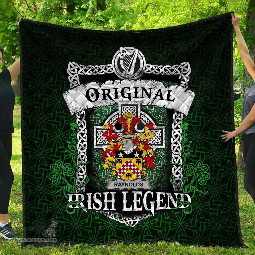 Irish Raynolds Coat of Arms Family Crest Ireland Quilt Original Irish Legend Quilt
