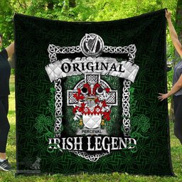 Irish Perceval Coat of Arms Family Crest Ireland Quilt Original Irish Legend Quilt