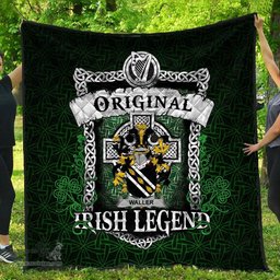 Irish Waller Coat of Arms Family Crest Ireland Quilt Original Irish Legend Quilt