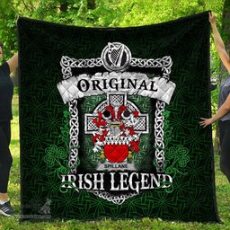 Irish Spillane or O'Spillane Coat of Arms Family Crest Ireland Quilt Original Irish Legend Quilt