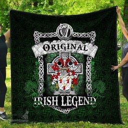 Irish Vigors Coat of Arms Family Crest Ireland Quilt Original Irish Legend Quilt