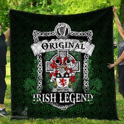 Irish Whitten Coat of Arms Family Crest Ireland Quilt Original Irish Legend Quilt