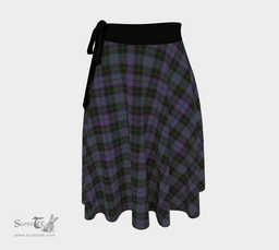 Scottish Clergy Green Clan Tartan Classic Wrap Skirt