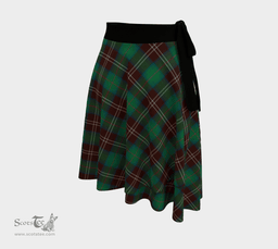 Scottish Chisholm Hunting Ancient Clan Tartan Classic Wrap Skirt