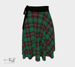 Scottish Chisholm Hunting Ancient Clan Tartan Classic Wrap Skirt