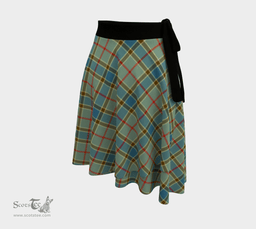 Scottish Balfour Blue Clan Tartan Classic Wrap Skirt
