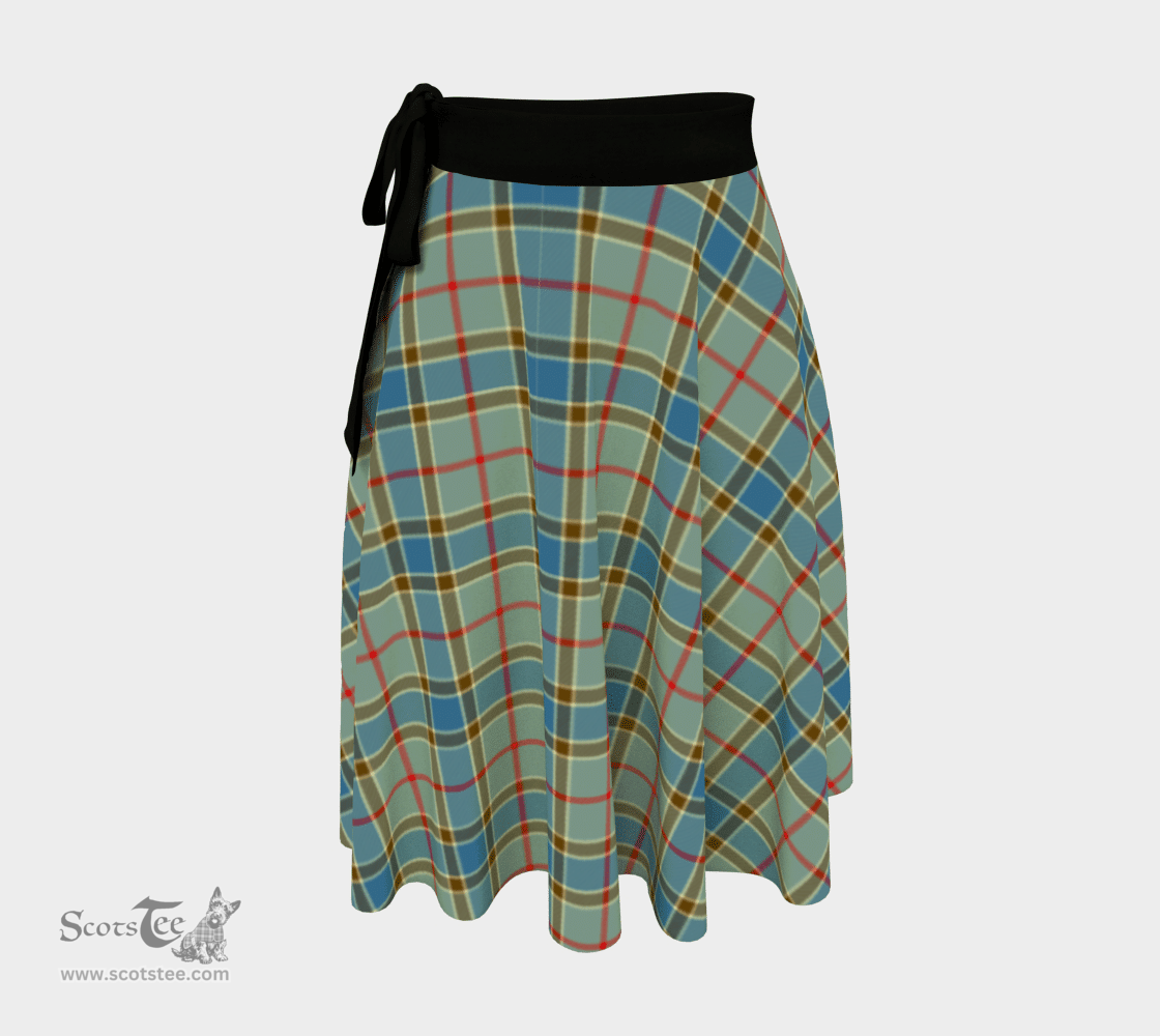 Scottish Balfour Blue Clan Tartan Classic Wrap Skirt