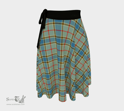 Scottish Balfour Blue Clan Tartan Classic Wrap Skirt