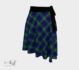 Scottish Hamilton Hunting Modern Clan Tartan Classic Wrap Skirt