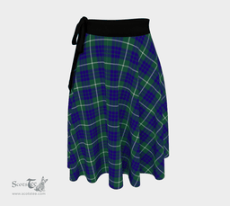 Scottish Hamilton Hunting Modern Clan Tartan Classic Wrap Skirt