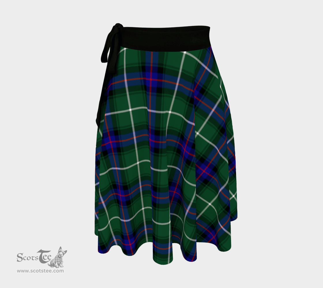 Scottish MacDonald of the Isles Hunting Modern Clan Tartan Classic Wrap Skirt
