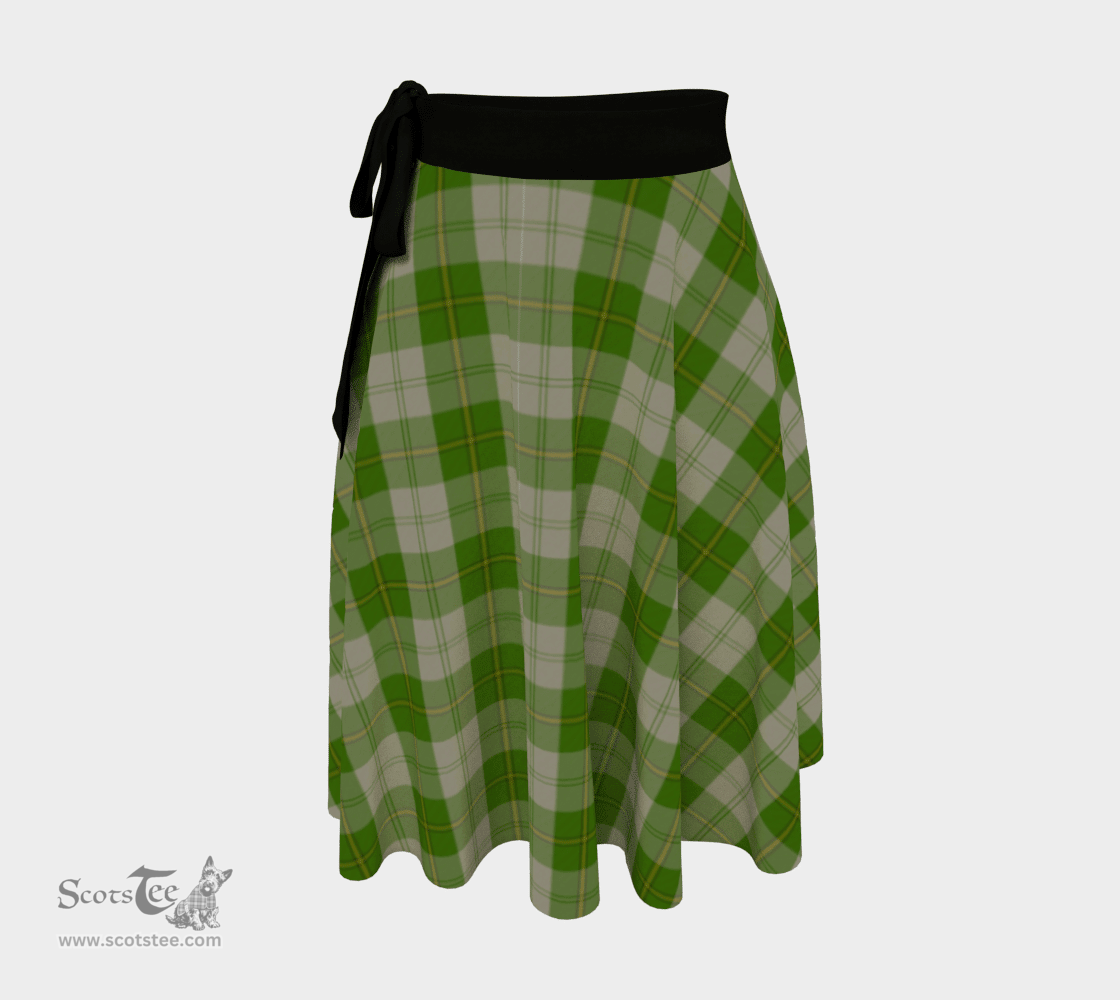Scottish Cunningham Dress Green Dancers Clan Tartan Classic Wrap Skirt