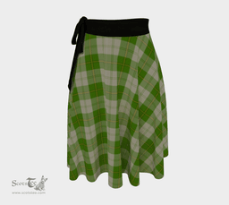 Scottish Cunningham Dress Green Dancers Clan Tartan Classic Wrap Skirt
