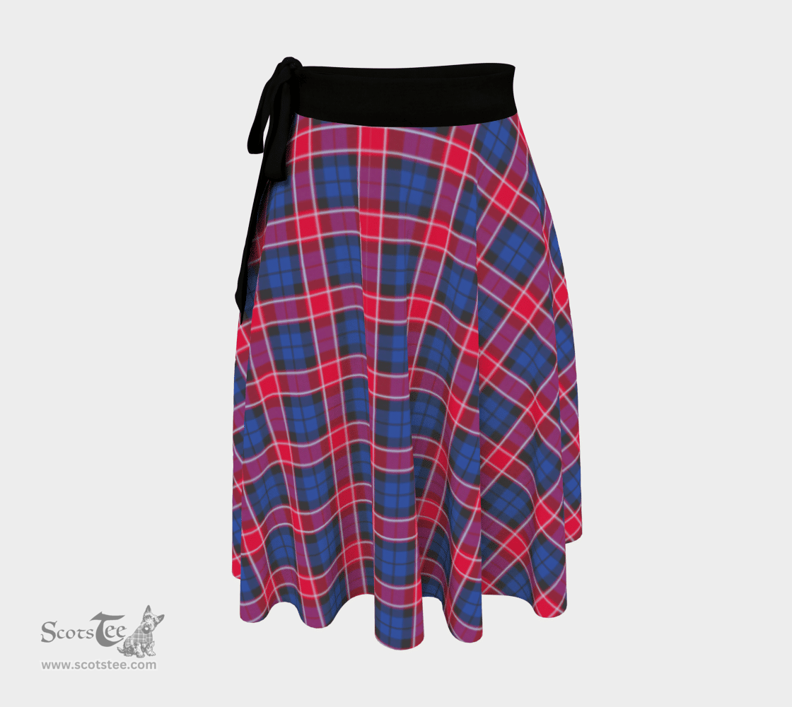 Scottish Graham of Menteith Red Clan Tartan Classic Wrap Skirt
