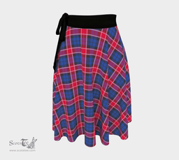 Scottish Graham of Menteith Red Clan Tartan Classic Wrap Skirt