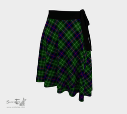 Scottish Leslie Hunting Clan Tartan Classic Wrap Skirt
