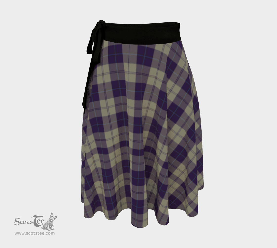 Scottish Cunningham Dress Blue Dancers Clan Tartan Classic Wrap Skirt