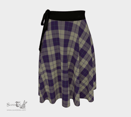 Scottish Cunningham Dress Blue Dancers Clan Tartan Classic Wrap Skirt