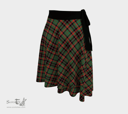 Scottish Cumming Hunting Ancient Clan Tartan Classic Wrap Skirt