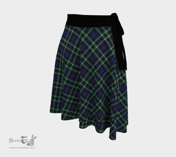 Scottish Graham of Montrose Modern Clan Tartan Classic Wrap Skirt