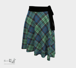 Scottish Leslie Hunting Ancient Clan Tartan Classic Wrap Skirt