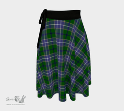 Scottish Wishart Hunting Modern Clan Tartan Classic Wrap Skirt