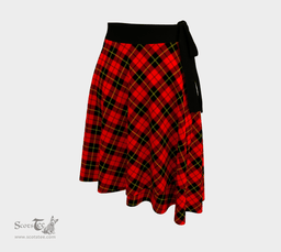 Scottish Wallace Hunting - Red Clan Tartan Classic Wrap Skirt