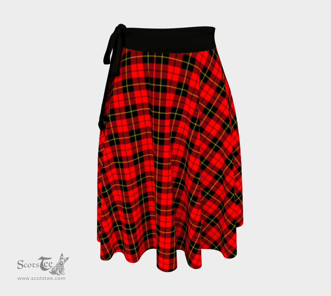 Scottish Wallace Hunting - Red Clan Tartan Classic Wrap Skirt