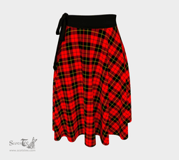 Scottish Wallace Hunting - Red Clan Tartan Classic Wrap Skirt