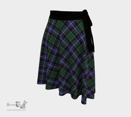 Scottish MacRae Hunting Modern Clan Tartan Classic Wrap Skirt